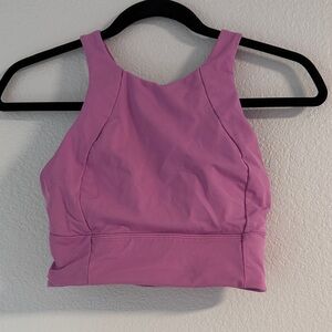 Lululemon long line, high neck, strap back sports bra, size 4